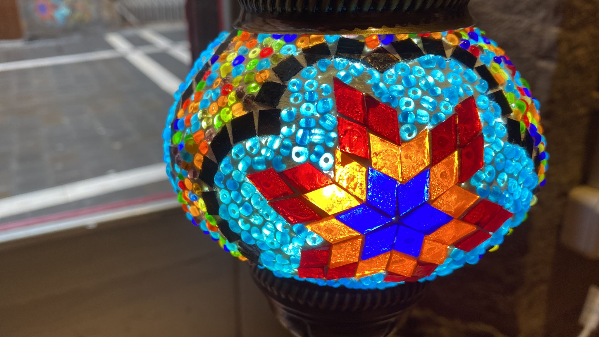 LAMPARA TURCA ESCUDO BARCELONA