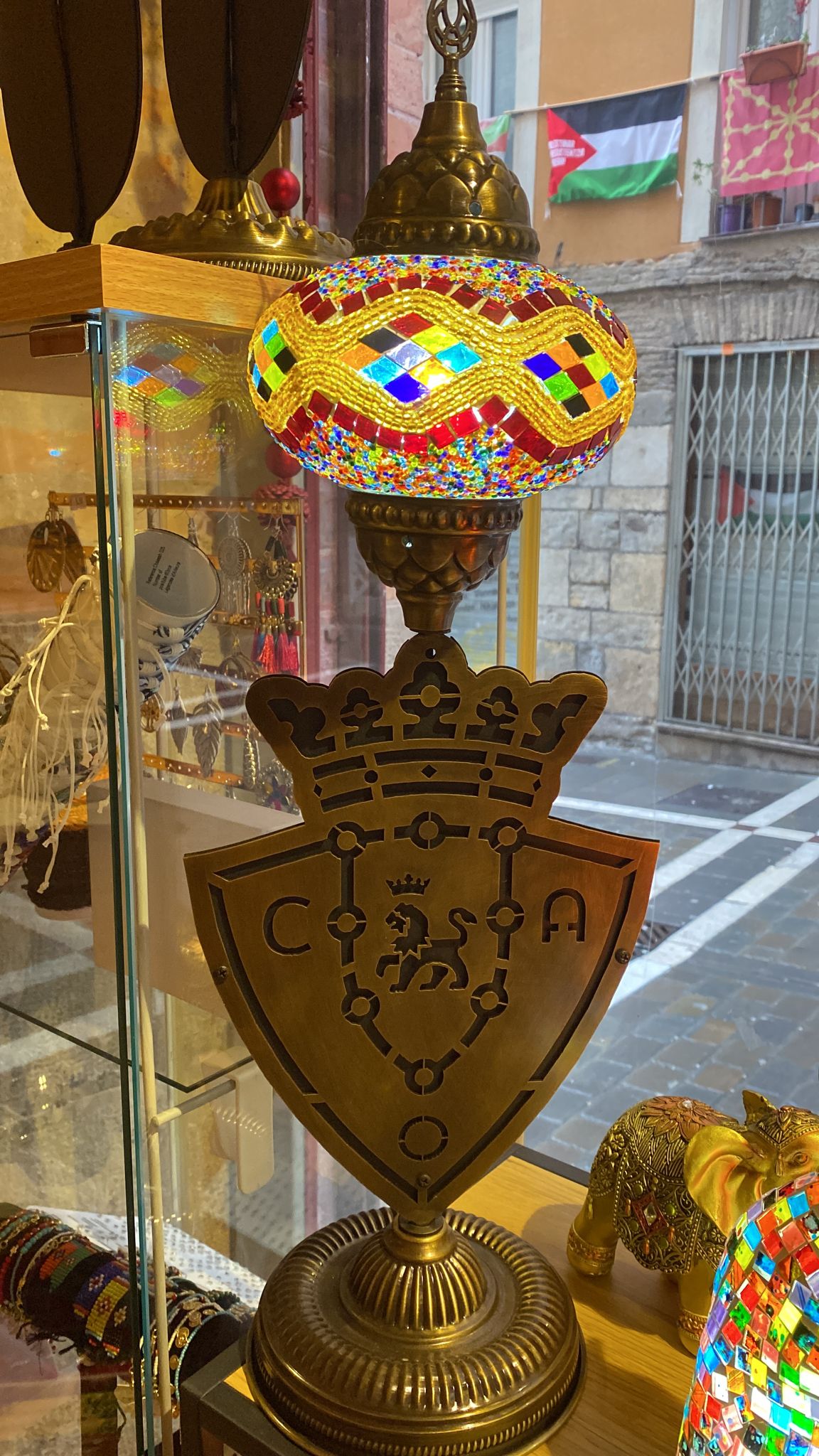 LAMPARA TURCA ESCUDO OSASUNA